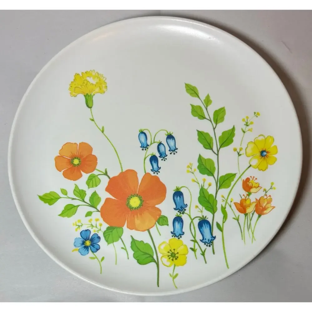 VTG Brookpark Jeannette MCM 9.5” Melamine Melmac Plates- Set of 4